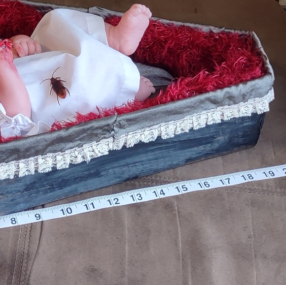 OOAK Creepy doll goth haunted satanic demonic soul morbid brain gore Halloween - Picture 7 of 7